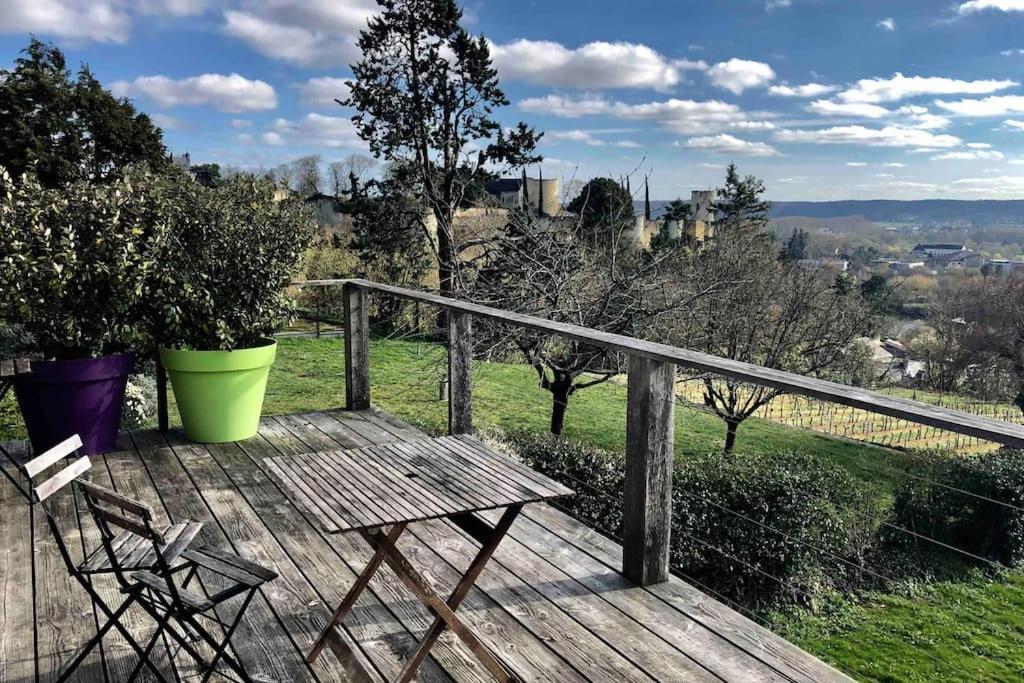 Maison Vue Panoramique Depuis Le Coteau De Chinon Buitenkant foto